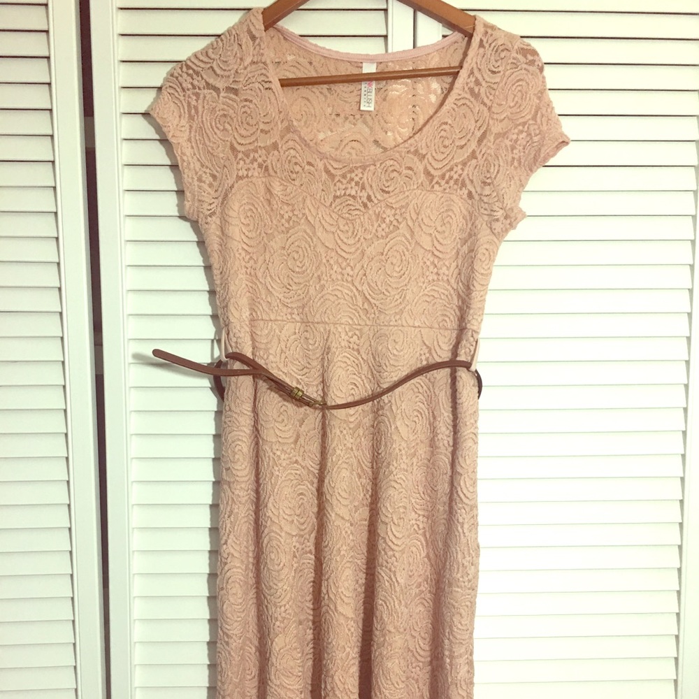 Pink Blush Pale Pink Maternity Dress